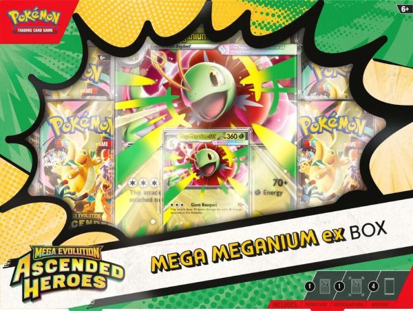 POKEMON ASCENDED HEROES MEGA EX BOXES – MEGA MEGANIUM 1 POKEMON ASCENDED HEROES MEGA EX BOXES – MEGA MEGANIUM