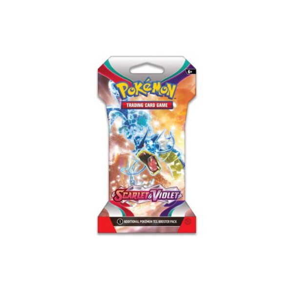 SCARLET AND VIOLET BOOSTER PACK SLEEVED 4 SCARLET AND VIOLET BOOSTER PACK SLEEVED